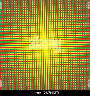Abstract ceiling project red green yellow plaid like background designer cut Stock Vector