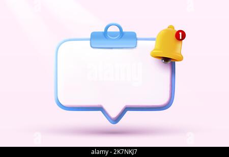 Time for notes, notes with an alarm clock. Vector illustration Stock Vector