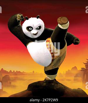 Kung Fu Panda  Po the Panda Stock Photo