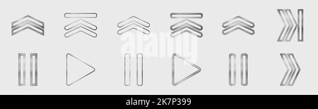 Brutalism shapes. Minimalist geometric elements. Simple shapes forms. Stock Vector
