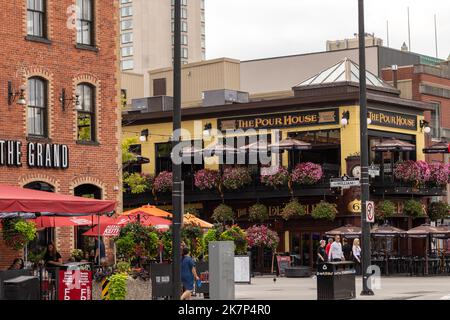 Ottawa, Canada - September 12, 2022: Byward Market with restaurants in downtown Stock Photo