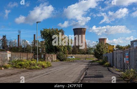 Natural draft towers, Scunthorpe, England, UK. Stock Photo