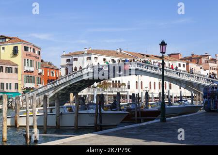 Scalzi bridge in Venice near railway station Stock Photo