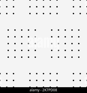 Seamless pattern made of precisely aligned vector dots, ideal geometry, trendy texture Stock Vector