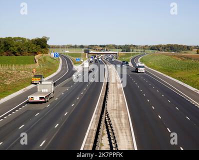 M11 Motorway Harlow Essex Stock Photo