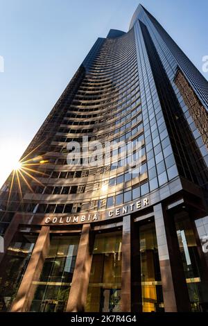 Columbia Center (tallest building in Seattle) - Seattle, Washington, USA Stock Photo