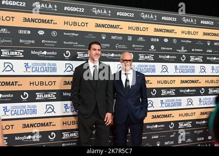 Vlahovic Dusan, Attaccante Juventus FC,  on the red carpet during the AIC Gran Gala del Calcio 2022,October, 17th, 2022 at Milano, Italy. Picture by Antonio Polia Stock Photo