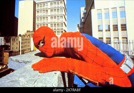 Nicholas Hammond Film: Spiderman Strikes Back (1975) Characters: Spider-Man  01 September 1978   **WARNING** This Photograph is for editorial use only and is the copyright of MCA and/or the Photographer assigned by the Film or Production Company and can only be reproduced by publications in conjunction with the promotion of the above Film. A Mandatory Credit To MCA is required. The Photographer should also be credited when known. No commercial use can be granted without written authority from the Film Company. Stock Photo
