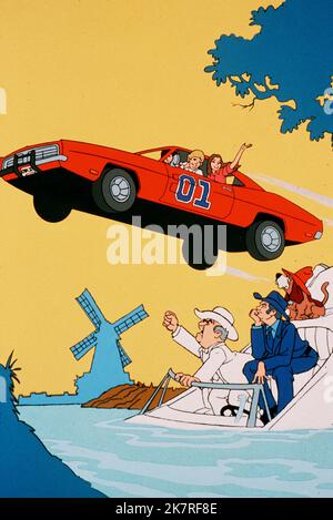 Cartoon Image Television: The Dukes Of Hazzard (TV-Serie)   Usa 1979-1985, / Auto: The General Lee (1969 Dodge Charger) 26 January 1979   **WARNING** This Photograph is for editorial use only and is the copyright of WARNER BROS. TV and/or the Photographer assigned by the Film or Production Company and can only be reproduced by publications in conjunction with the promotion of the above Film. A Mandatory Credit To WARNER BROS. TV is required. The Photographer should also be credited when known. No commercial use can be granted without written authority from the Film Company. Stock Photo