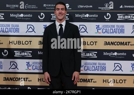 Milan, Italy. 17th Oct, 2022. Dusan Vlahovic during the Gran Gala del Calcio AIC 2022 at Rho Fiera Milano, Milan. Credit: SOPA Images Limited/Alamy Live News Stock Photo