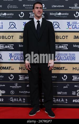 Milan, Italy. 17th Oct, 2022. Dusan Vlahovic during the Gran Gala del Calcio AIC 2022 at Rho Fiera Milano, Milan. Credit: SOPA Images Limited/Alamy Live News Stock Photo