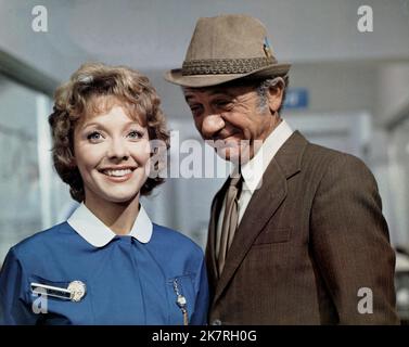 Jacki Piper & Sid James Film: Carry On Matron (UK 1972) Characters: Sister & Sid Carter  Director: Gerald Thomas 19 May 1972   **WARNING** This Photograph is for editorial use only and is the copyright of THE RANK ORGANISATION and/or the Photographer assigned by the Film or Production Company and can only be reproduced by publications in conjunction with the promotion of the above Film. A Mandatory Credit To THE RANK ORGANISATION is required. The Photographer should also be credited when known. No commercial use can be granted without written authority from the Film Company. Stock Photo