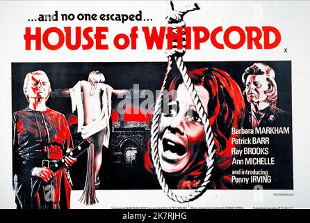 Film Poster Film: House Of Whipcord (1972)   Director: Pete Walker 19 April 1974   **WARNING** This Photograph is for editorial use only and is the copyright of AIP and/or the Photographer assigned by the Film or Production Company and can only be reproduced by publications in conjunction with the promotion of the above Film. A Mandatory Credit To AIP is required. The Photographer should also be credited when known. No commercial use can be granted without written authority from the Film Company. Stock Photo