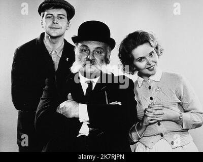 Ian Lavender, Jimmy Edwards, Patricia Brake Television: The Glums (1976) Characters: Ron (unknown episodes),Father (unknown episodes),Eth (unknown episodes)  07 November 1978   **WARNING** This Photograph is for editorial use only and is the copyright of LWT and/or the Photographer assigned by the Film or Production Company and can only be reproduced by publications in conjunction with the promotion of the above Film. A Mandatory Credit To LWT is required. The Photographer should also be credited when known. No commercial use can be granted without written authority from the Film Company. Stock Photo