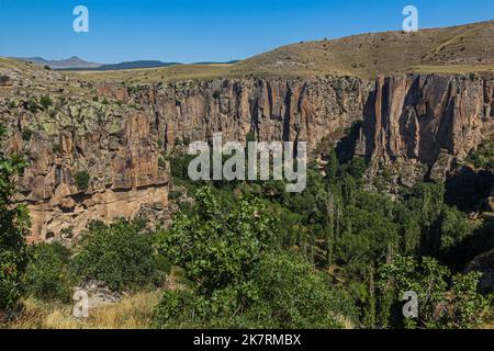 Ihlara valley in Cappadocia, Turkey Stock Photo