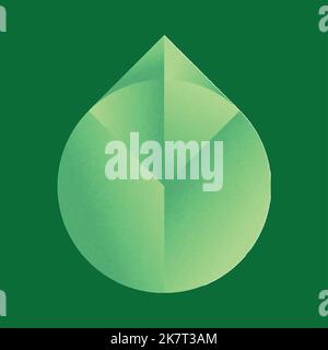Leaf of a tree vector icon, minimal cartoon style. Stock Vector