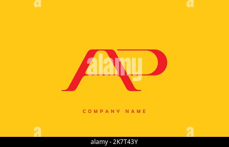 AP, PA  Abstract Letters Logo Monogram Stock Vector