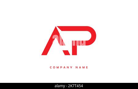 AP, PA  Abstract Letters Logo Monogram Stock Vector