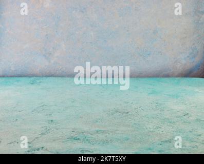 Background texture turquoise backing and light blue background for photographing food and products Stock Photo