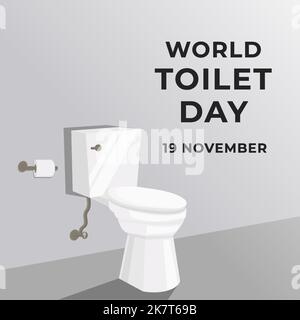 world toilet day illustration design Stock Vector
