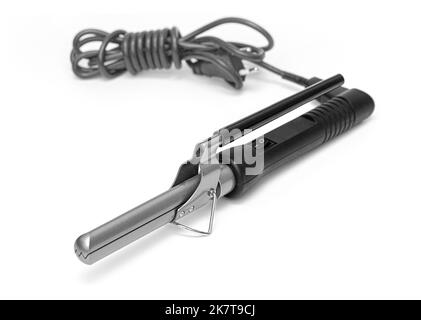 Curling Iron isolated on white background Stock Photo