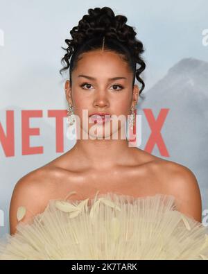 18 October 2022 - Los Angeles, California - Sofia Wylie. premiere of Netflix's ''The School for Good and Evil' (Credit Image: © Billy Bennight/AdMedia via ZUMA Press Wire) Stock Photo