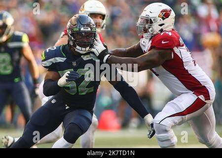 Seattle Seahawks offensive lineman Damien Lewis (68) looks to block during  an NFL football game against the Houston Texans, Sunday, Dec. 12, 2021, in  Houston. (AP Photo/Matt Patterson Stock Photo - Alamy