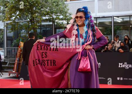 Mexico City, Mexico. 18th Oct, 2022. Manuna attends the 4th Metropolitan Theater Awards (Los Metro) red carpet at the Centro Cultural del Bosque. on October 18, 2022 in Mexico City, Mexico. (Credit Image: © Carlos Tischler/eyepix via ZUMA Press Wire) Stock Photo