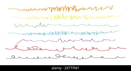 Vector illustration set of markers including elements. Stock Vector