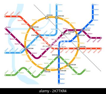 Nearest Subway Underground urban transportation subway metro station entrance exit ...