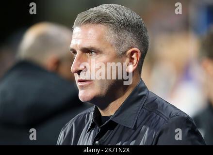 Huddersfield, England, 18th October 2022. Ryan Lowe manager of Preston North End  during the Sky Bet Championship match at the John Smith's Stadium, Huddersfield. Picture credit should read: Lexy Ilsley / Sportimage Stock Photo