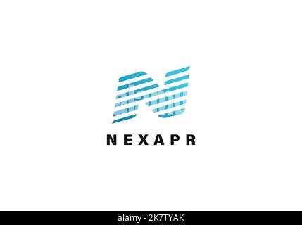 Letter N logo icon design template elements Stock Vector