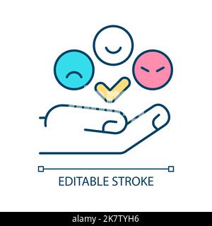 Emotions RGB color icon Stock Vector