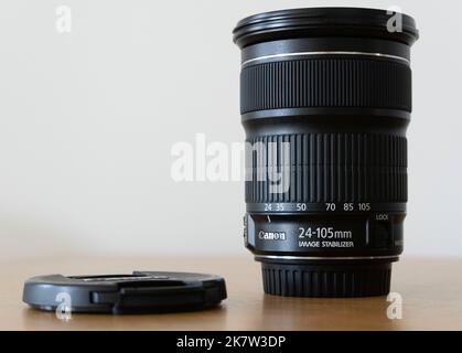 Canon 24-105mm zoom lens Stock Photo