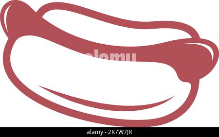 Hot dog icon logo design illustration vector Stock Vector