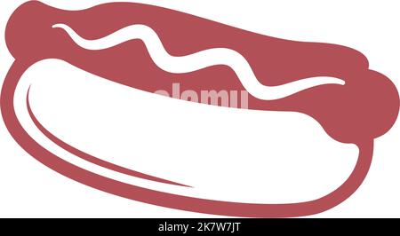 Hot dog icon logo design illustration vector Stock Vector