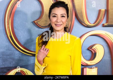 WESTWOOD, LOS ANGELES, CALIFORNIA, USA - OCTOBER 18: Malaysian actress Michelle Yeoh arrives at the World Premiere Of Netflix's 'The School For Good And Evil' held at Regency Village Theatre on October 18, 2022 in Westwood, Los Angeles, California, United States. (Photo by Xavier Collin/Image Press Agency) Stock Photo