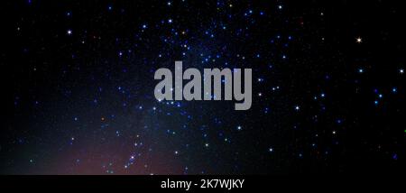Night starry sky with a segment of the milky way Stock Photo - Alamy