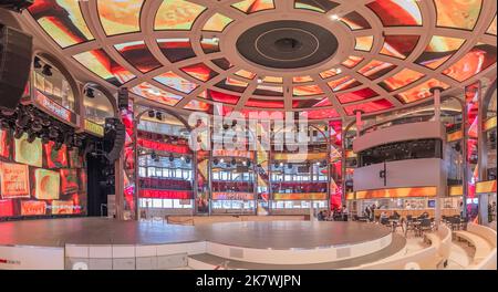 Marseille, France October 02, 2022: The Colosseo on deck 6 of the cruise ship Costa Smeralda. Stock Photo