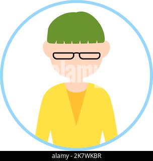Faceless person icon with blue frame Stock Vector Image & Art - Alamy