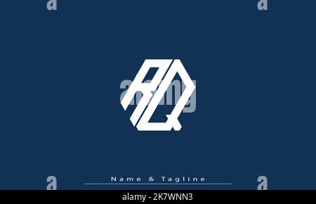 Alphabet letters Initials Monogram logo RQ , QR Stock Vector