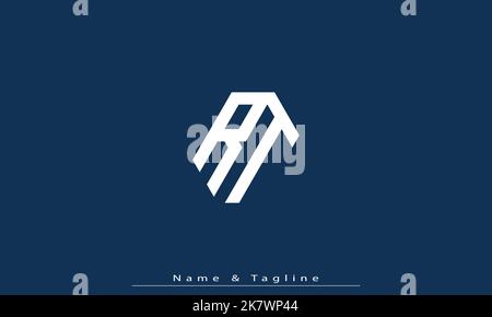 Alphabet letters Initials Monogram logo RT , TR Stock Vector