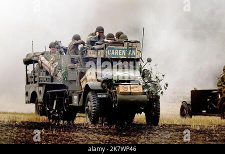 The Victory Show. Cosby Farm. Leicester, UK, September 2022. A military WW2 show with soldiers, tanks, aircraft, vehiocles weapons and Tanks. German, . Stock Photo