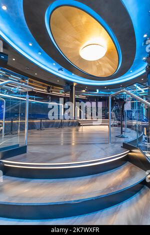 Marseille, France October 02, 2022: The theater inside the Costa Smeralda cruise ship. Stock Photo