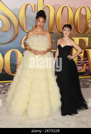Los Angeles, Ca. 18th Oct, 2022. Sofia Wylie attends the premiere of Netflix's 'The School for Good and Evil' at Regency Village Theatre on October 18, 2022 in Los Angeles, California.LOS ANGELES, CA - OCTOBER 18: (L-R) Sofia Wylie and Sophia Anne Caruso attend the premiere of Netflix's 'The School for Good and Evil' at Regency Village Theatre on October 18, 2022 in Los Angeles, California. Credit: Jeffrey Mayer/Jtm Photos/Media Punch/Alamy Live News Stock Photo