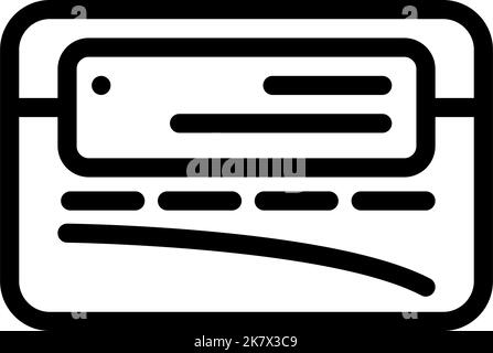 vhs player retro gadget line icon vector illustration Stock Vector ...