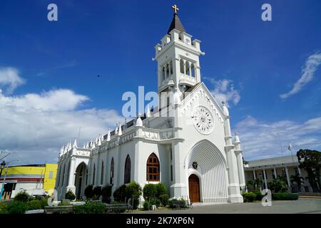 Evangelical Church, San Pedro La Laguna, Lake Atitlan, Guatemala Stock 