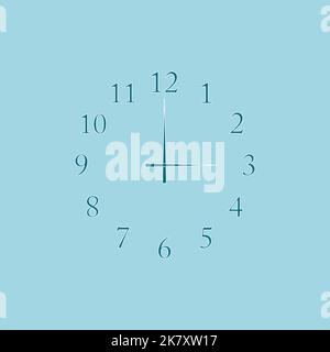 Vector clock face isolated on white background Stock Vector Image & Art ...