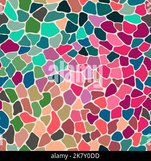 Terrazzo modern trendy colorful seamless pattern.Abstract creative backdrop with chaotic small pieces irregular shapes.Ideal for wrapping paper,textil Stock Photo