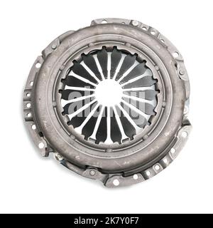 Part for repairing the clutch assembly of a passenger car on a white background Stock Photo